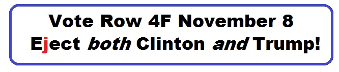 Bumper Sticker 13: Eject Both Donald and Hillary on November 8!